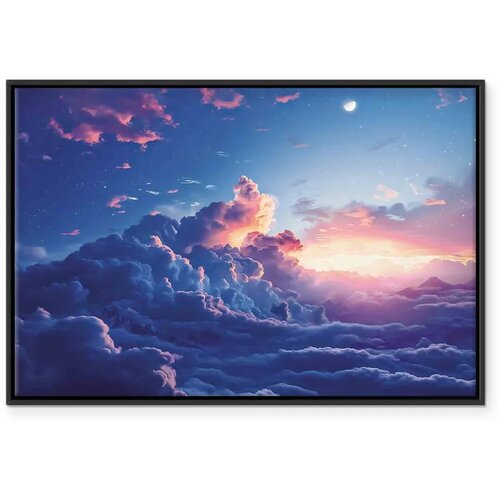  Slika - Night Concert in the Mountains: Clouds Illuminated by the Last Rays of the Sun 60x40 Cijene
