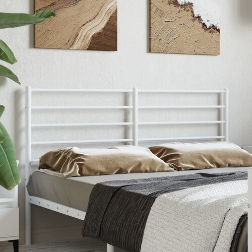 vidaXL Kovinsko vzglavje belo 150 cm Cene