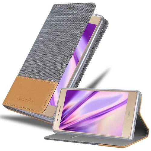 Cadorabo Ohi&scaron;je, združljiv s Huawei v svetlo sivo rjavi barvi - za&scaron;čitni pokrov z magnetnim zapiranjem, stoječo funkcijo in režo za kartico, (20567079) Cene