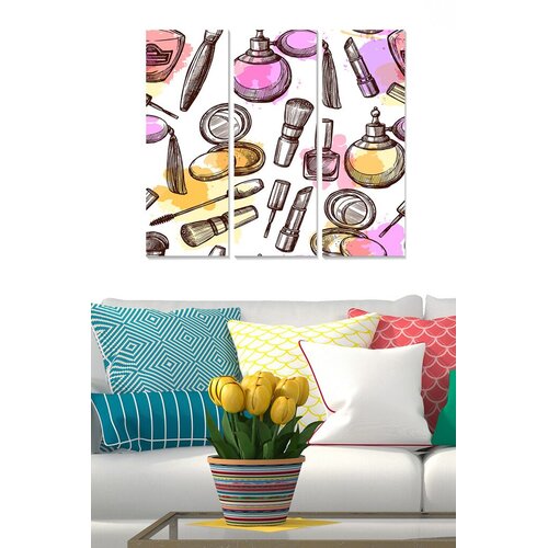 Wallity Zidna slika MDFMK6434, 70x50 cm, 3 dijela Cene