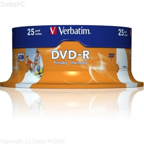  DVD-R VERBATIM 4.7 gb 16x spindle 25kom, MATT SILVER Cijene