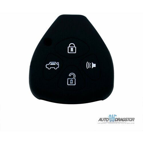 888 Car Accessories silikonska navlaka za ključeve crna toyota APT3006.03.B Slike