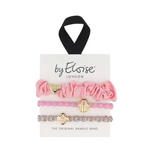 By Eloise London Bangle Set Think Pink elastika za lase Cene