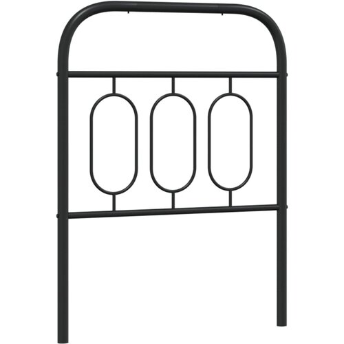 VidaXL Metalno uzglavlje crno 75 cm Slike
