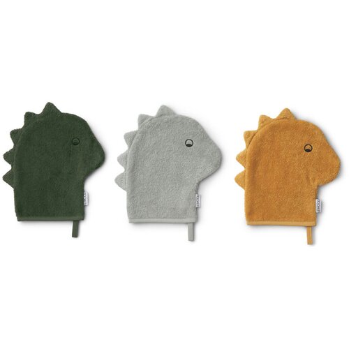 Liewood set treh mehkih krpic za kopanje sylvester dino dove blue mix Cene