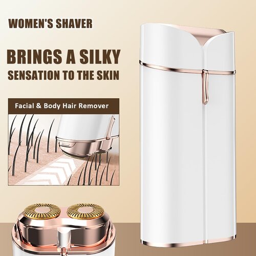 GOLDWAY Ženski odstranjevalec dlačic na obrazu, neboleč električni brivnik z LED lučko (bel), (21978771) Cene