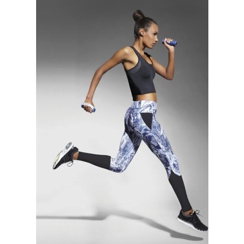 Bas Bleu TRIXI sports leggings modeling calves from combined materials Slike