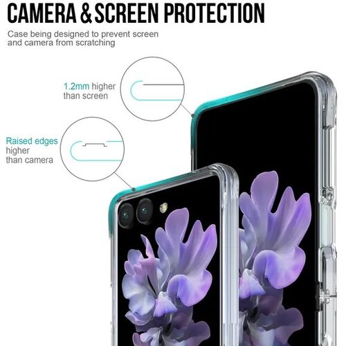 Samsung MaxMobile TPU maska Drop-Proof Pure MagSafe za Galaxy Z Flip 8, prozirna Slike