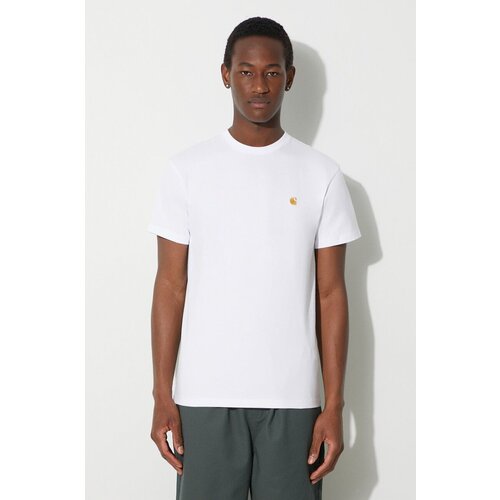 Carhartt WIP S/S Chase T-Shirt White/ Gold Cene