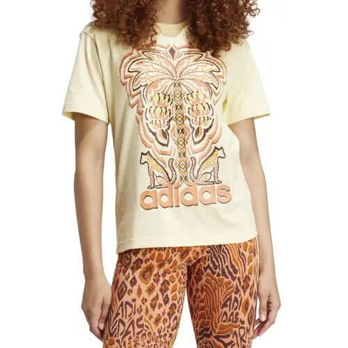 Adidas Majica FARM Rio Graphic IV9759 Rumena Regular Fit Cene