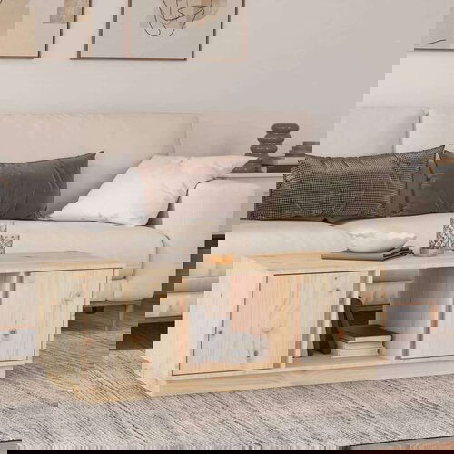  Stolić za kavu 110x50x40 cm od masivne borovine Slike