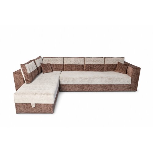 EuroAF Ugaona garnitura Milano II, 275x145 cm, Bež-braon Cene