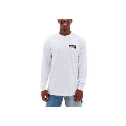 Vans Majice z dolgimi rokavi CAMISETA MANGA LARGA GLOBAL STACK VN00055SWHT Bela Slike