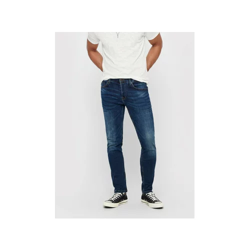 Only & Sons Jeans hlače Weft 22005076 Mornarsko modra Regular Fit