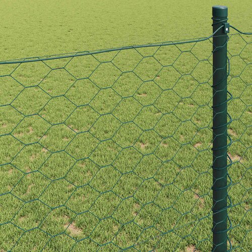  Heksagonalna ograda 0,6 x 25 m PVC Zelena Slike
