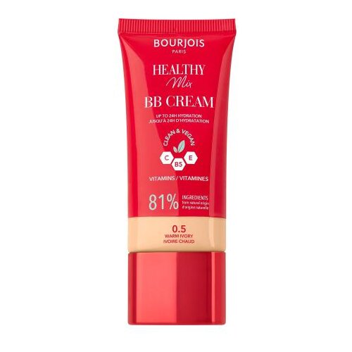 Bourjois Healthy Mix Clean &amp;amp; Vegan BB Cream bb krema 30 ml nijansa 0.5 Warm Ivory Slike