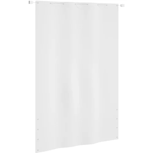 vidaXL Balkonski zastor bijeli 160 x 240 cm od tkanine Oxford