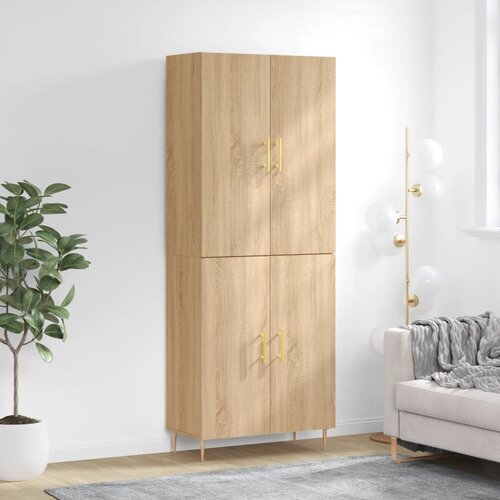 vidaXL Visoka komoda hrasta sonome 69 5x34x180cm od konstruiranog drva Cijene