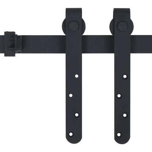 VidaXL Mini pribor za klizna vrata ormarića od ugljičnog čelika 122 cm Slike