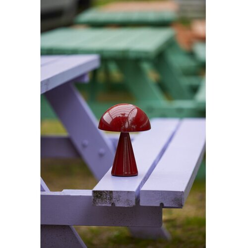 H&amp;uuml;bsch Rdeča LED zatemnitvena namizna svetilka (vi&amp;scaron;ina 20 cm) Mush &amp;ndash; Slike