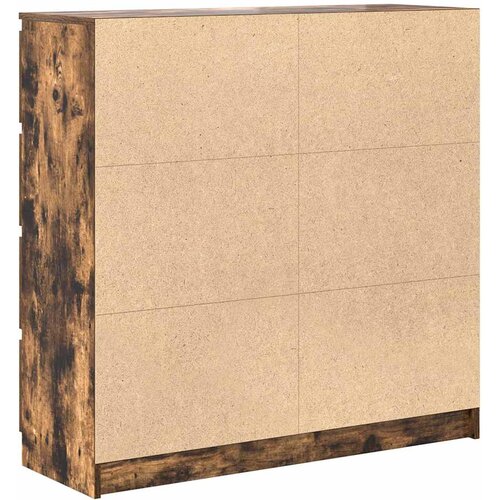  Komoda dimljeni hrast 100x35x99 cm od konstruiranog drva Slike