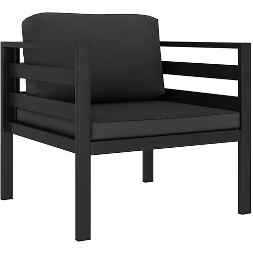 SOFA za jednu osobu s jastucima aluminijska antracit Slike