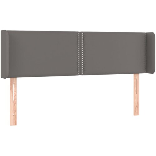  LED uzglavlje sivo 147x16x78/88 cm od umjetne kože Slike
