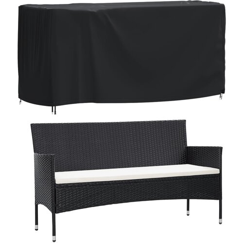 Maison Chic Prevleka za zunanjo pohi&amp;scaron;tvo - Pokrivalo za vrtno pohi&amp;scaron;tvo črno 180x70x90 cm vodoodporno 420D, (21795104) Slike