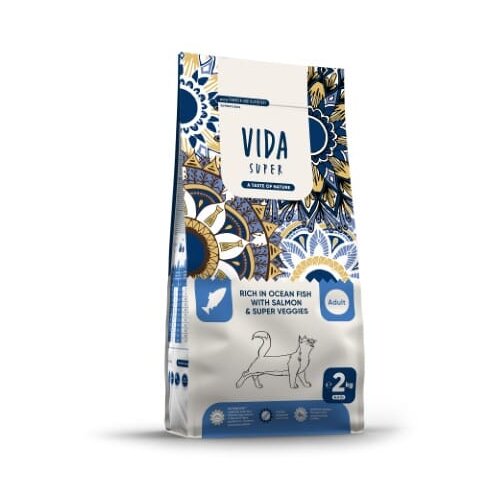 Craftia vida super rich in ocean fish with salmon &amp;amp; super veggies adult cat - 2 kg Slike