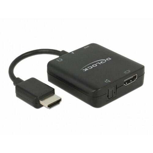 Delock 62784 HDMI / USB-Micro-B adapter [1x muški konektor HDMI - 1x ženski konektor HDMI, micro-USB utičnica] crna Cijene