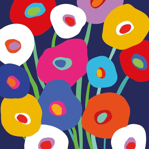 PPD Super Bloom blue Napkin - 33 x 33 cm Cene