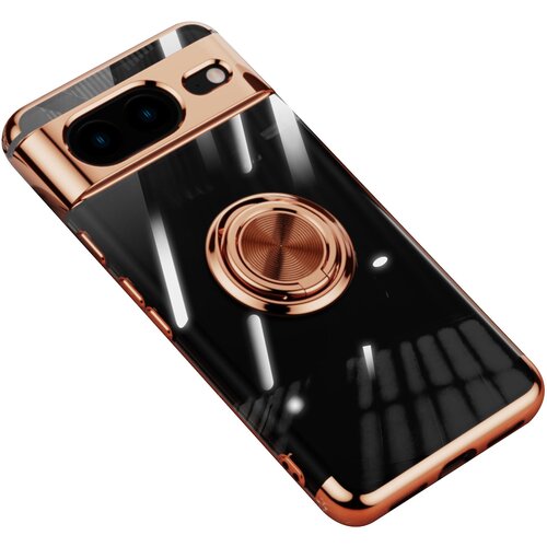 INORCO Galvaniziran TPU ovitek za telefon za Google Pixel 8, pokrov proti padcu s stojalom Ring, (22037099) Slike