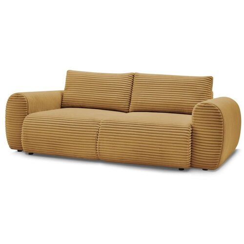 Bobochic Paris Senf žuta sklopiva sofa od samta 257 cm Lucien &amp;ndash; Slike