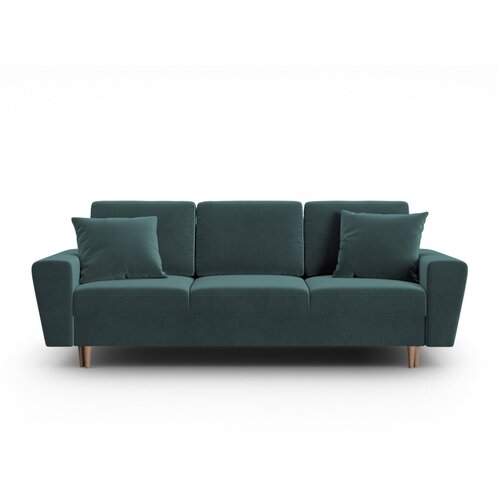Cosmopolitan Design Petrolej zelena bar&amp;scaron;unasti sklopiva/s prostorom za odlaganje sofa 235 cm Kyoto &amp;ndash; Slike
