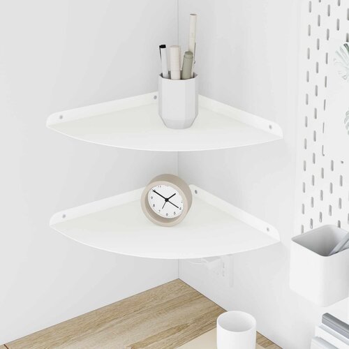  Lebdeća polica s policom s pohranom 2 pcs Bijeli 30 x 30 x 2 cm Cijene