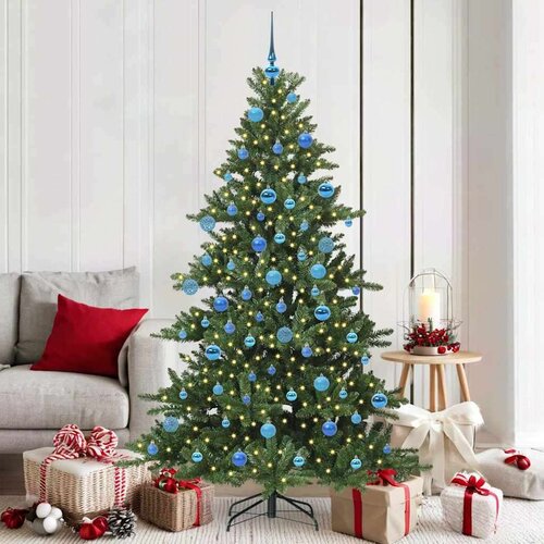 vidaXL Umjetno božićno drvce s nogom with LEDs s stalakom 180cm PVC Cene