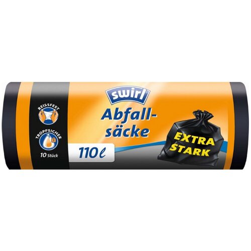 SWIRL vreće za smeće (Zapremnina: 110 l, 10 Kom., Crne boje) Slike