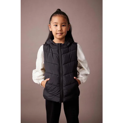 Defacto Girl Water Repellent Hooded Puffer Vest