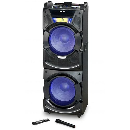 Akai karaoke 400W, DJ mikseta, EQ, FM, dual ulazi, daljinski, bež mikrof DJ-S5H, (4905192532222) Cijene