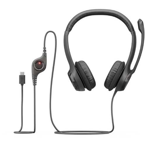 Logitech H390 Stereo USB-C slu&amp;scaron;alice sa mikrofonom crne Slike