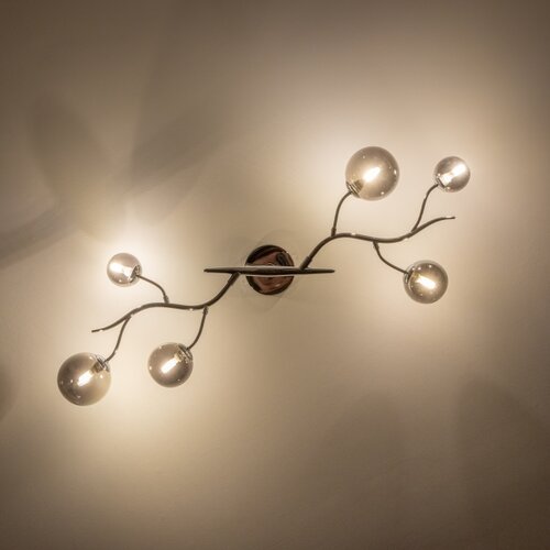  Brilagi - LED plafonski luster MISTEL 6xG9/3W/230V crni hrom/dimljeno Slike