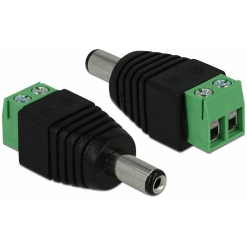 Delock 65396 DC (struja) adapter [1x muški konektor dc 5.5 mm - 1x 2-polni] crna, zelena Cijene