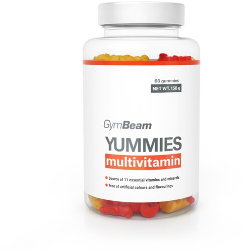 GymBeam Multivitamin Yummies 60  kapsula   pomorandža  - limun - višnja Cene