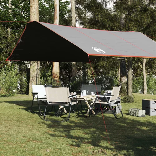 CERADA za kampiranje sivo-narančasti 420 x 294 cm vodootporna