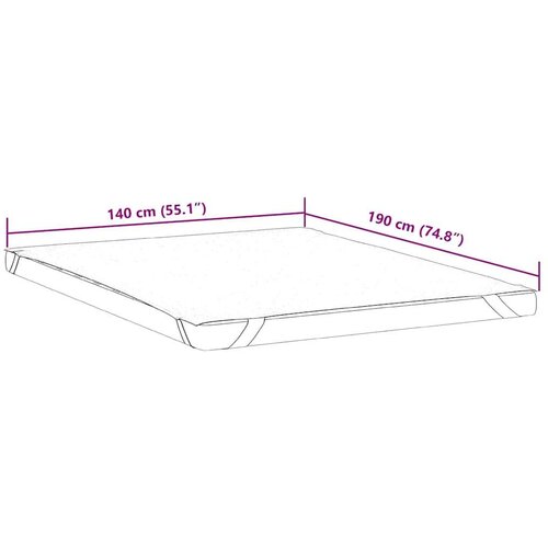 VidaXL Za&amp;scaron;tita za madrac bijela 140x190 cm vodootporna Slike