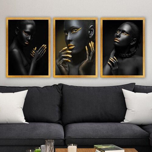 Wallity Set uramljenih slika 3AC178, 3 Dela Cene