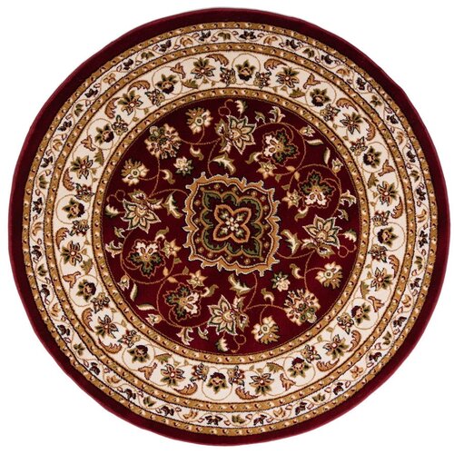 Flair Rugs Crveni okrugao tepih 133x133 cm Sherbone – Cijene