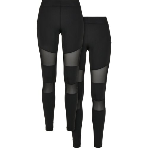 UC Ladies Women&amp;#039;s Tech Mesh Leggings 2-Pack Black+Black Slike