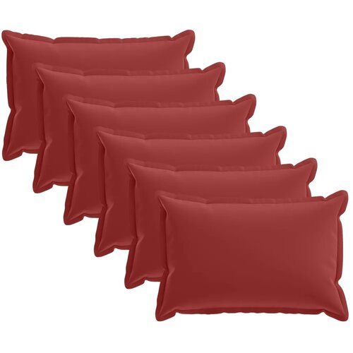  Presvlaka za jastuk 6 kom. HOUTEN Vinska crvena 50 x 75 cm - boja crnog vina 50 x 75 cm 6 Slike