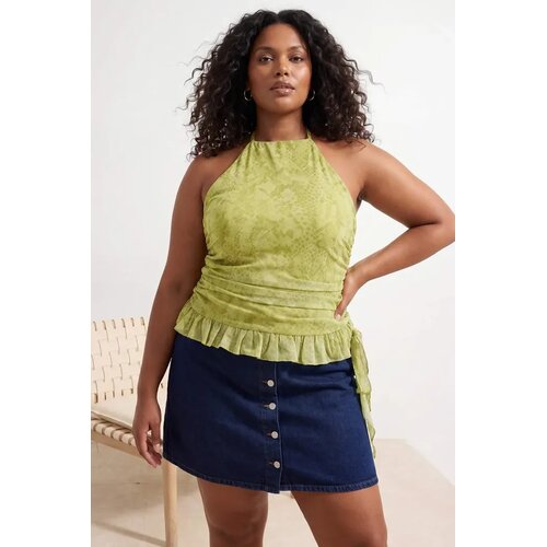 Trendyol ženska bluza Tbbss26Af00068, zelena Cene